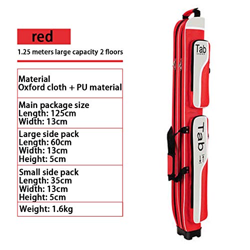 HEIFEN Mochila de Pesca Impermeable Bolsa de Aparejos de Pesca Luz Caña de Pescar Portador Grueso Impermeable Material de Oxford 2 Capas Gran Capacidad Bolsa de Pesca Puede ser Hombro Red