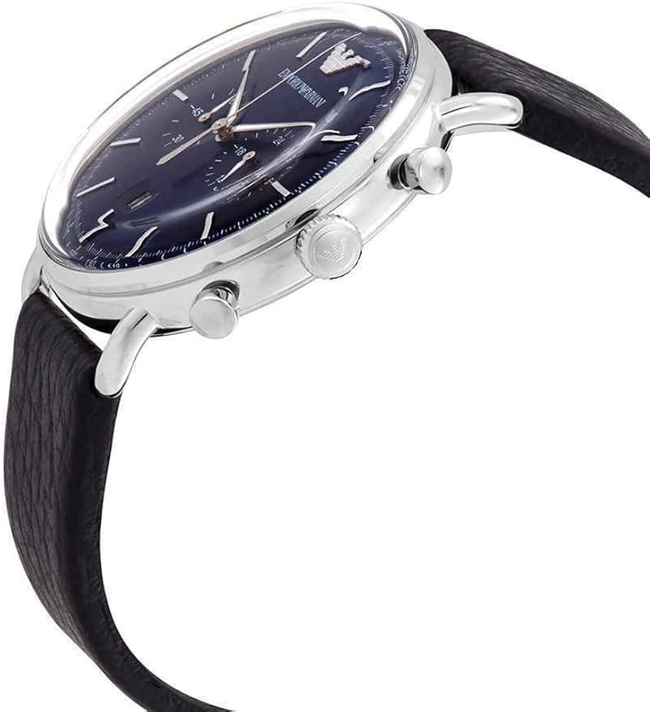 Emporio Armani Orologio da uomo cronografo orologio in acciaio inossidabile, dimensioni cassa 43 mm Emporio Armani Orologio da uomo cronografo orologio in acciaio inossidabile, dimensioni cassa 43 mm