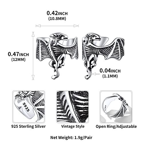 ChicSilver Orecchini d Argento 925 Uomo Donna