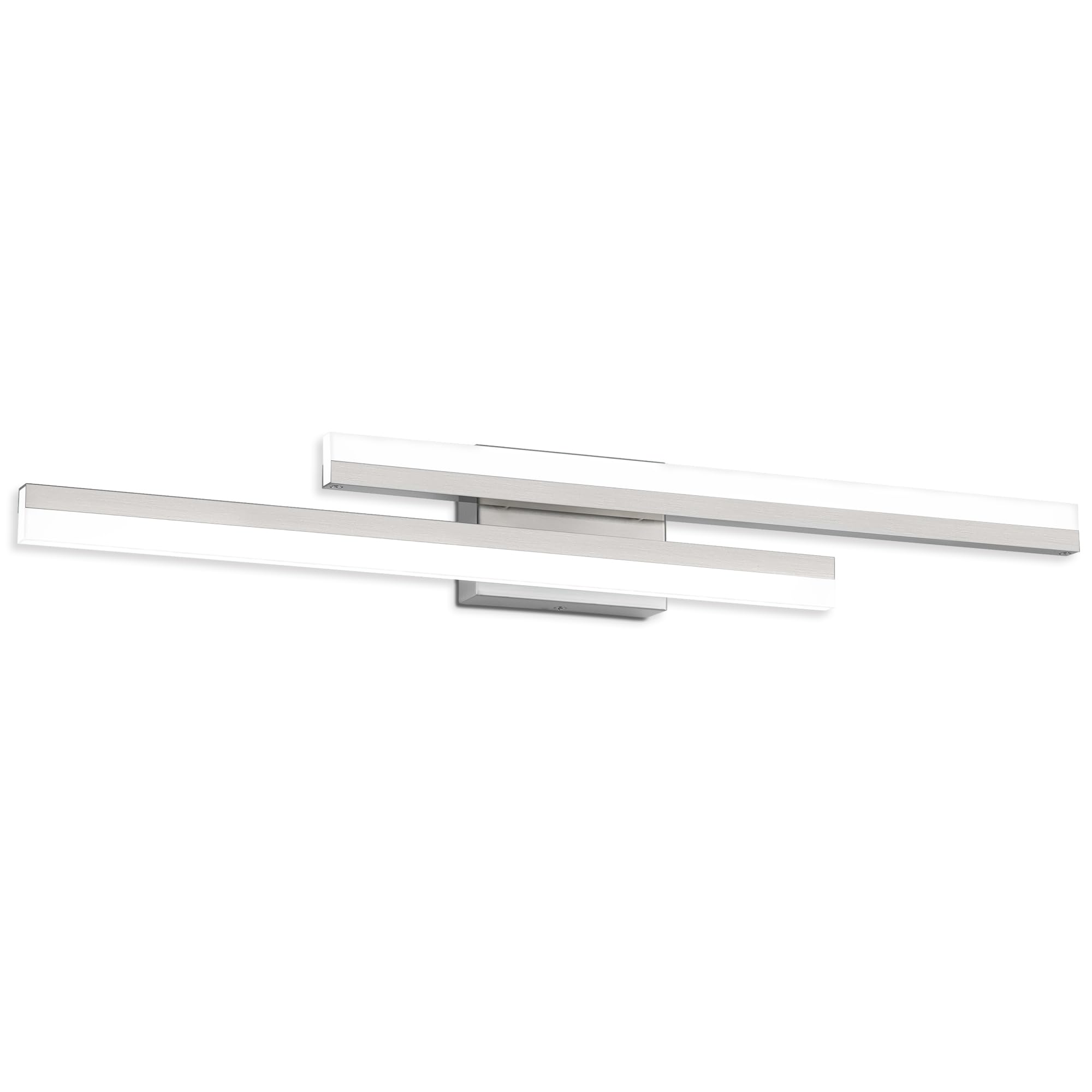 PRESDE 32inch LED Vanity Light Brushed Nickel Bathroom Light Fixtures Over Mirror Modern Bath Wall Lighting Bar