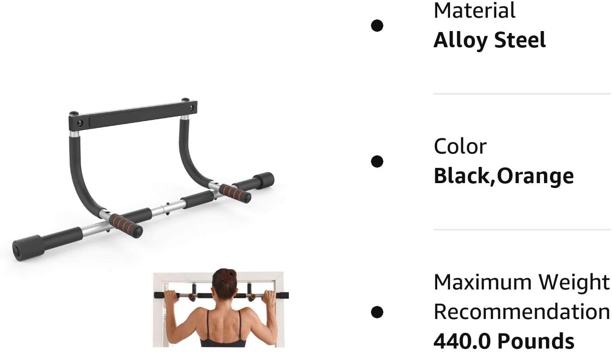 CEAYUN pullupbar A Black & Orange pullupbar701 0 : Sports & Outdoors