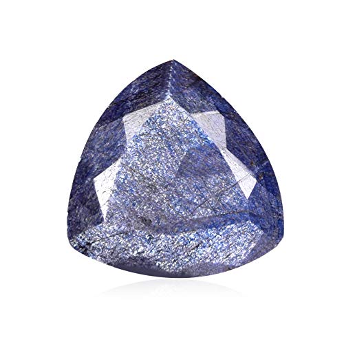 gemhub Blue Sapphire 37.50 Ct Trilliant Cut Sapphire Egl Certified Blue Color Sapphire Gemstone for Multi Purpose Use EV-674