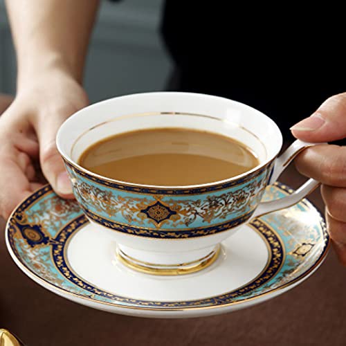 15-Pieces-Afternoon-Tea-Sets-for-Adults-with-Teapot-Tea-Cups-and-Saucers-Bone-China-Coffee-Cups-Sets-with-Sugar-Bowl-Milk-Jar