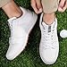 Hiuzylqx Professional Golf Shoes for Mens Fashion Outdoor Golf Sneakers Big Size,White,10.5