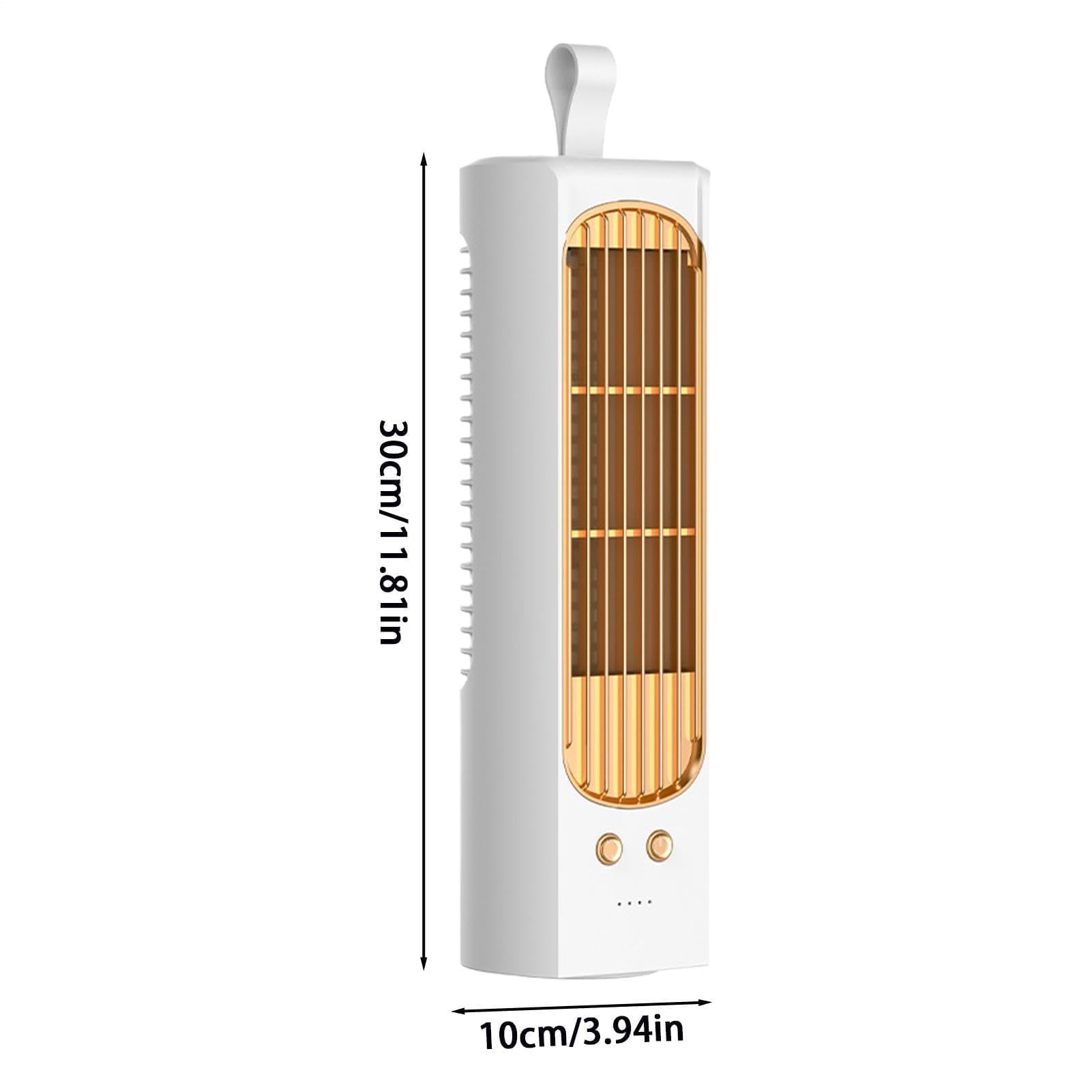 Ventilatore a torre oscillante, silenzioso, senza pale, ricaricabile tramite USB, per casa, ufficio, dormitorio, uso interno/esterno, ideale per campeggio e viaggi