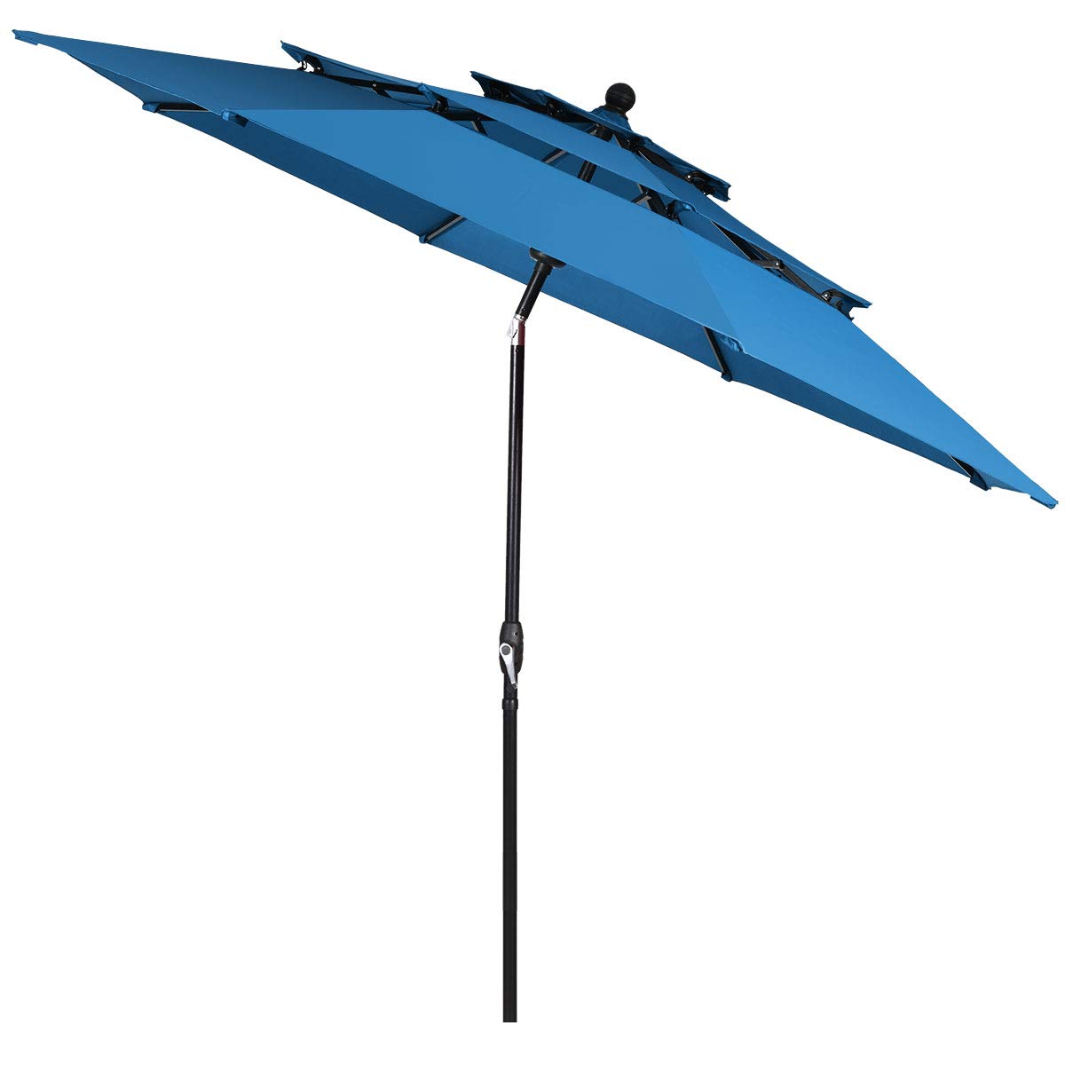 1 2 patio umbrella Patio Umbrella Tilt Metal 10ft 8-Rib