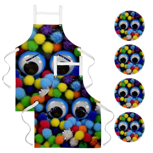 Tablier de cuisine pour pâtisserie résistant aux taches avec broches de maintien
