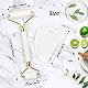 Jade Roller Set,GeeRic Gua Sha und Gesichtsroller Tool,natürlicher Grüner Jade Roller Massageroller, Gua sha Stein & Gesichtsroller,Verbesserung Von Feinen Linien und Ödemen