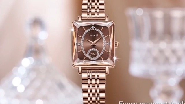 Amazon.com: Watches for Women Rose Gold Square Stainless  display picture 3