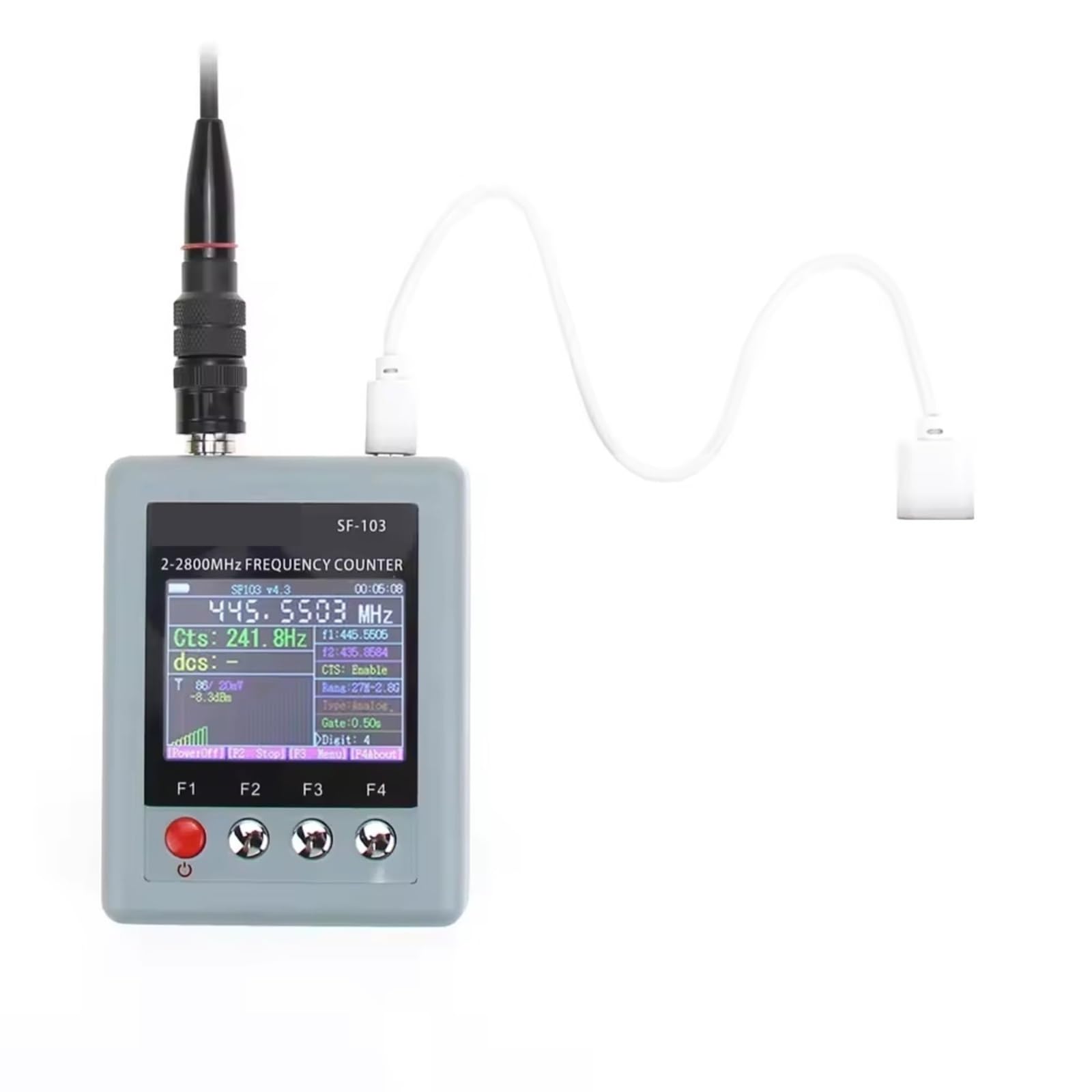 Frecuencímetro, SF-103 Medidor De Frecuencia Walkie Talkie 2MHz-2800MHz