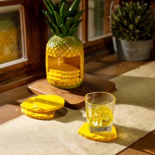 Dessous de verre ananas contre les taches de table résine isolante - 8