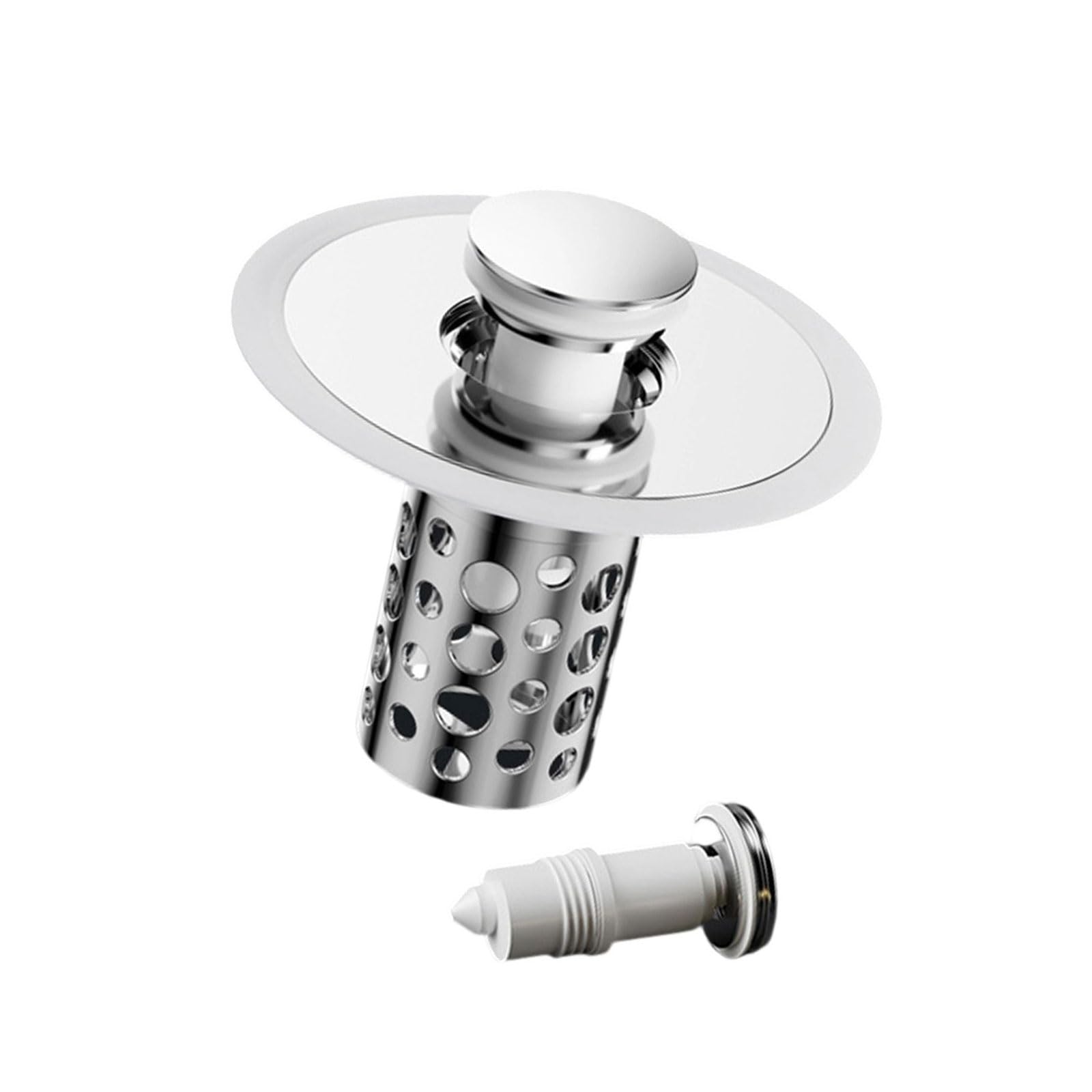 Multipurpose Bathtubs Drain Stoppers Integrated Collector Without Clog Fit 1.25 1.5Inch Daily Use Bathtubs Stoppers