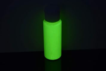 DirectGlow 2oz UV Blacklight Reactive Fluorescent Acrylic Paints (Yellow)