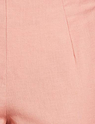 Image of BIBA Cotton Blend Solid Regular Casual Pants