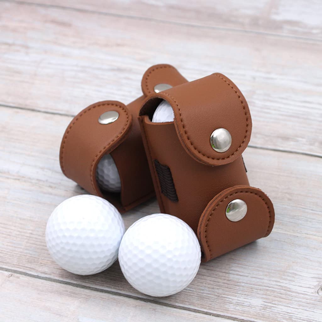 Sac de rangement pour balles de golf en cuir portable