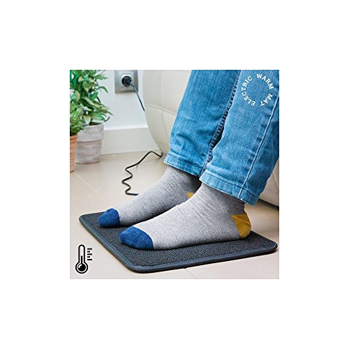 Hasëndad Alfombra Eléctrica, Algodón, Negro, 40x30x1 cm