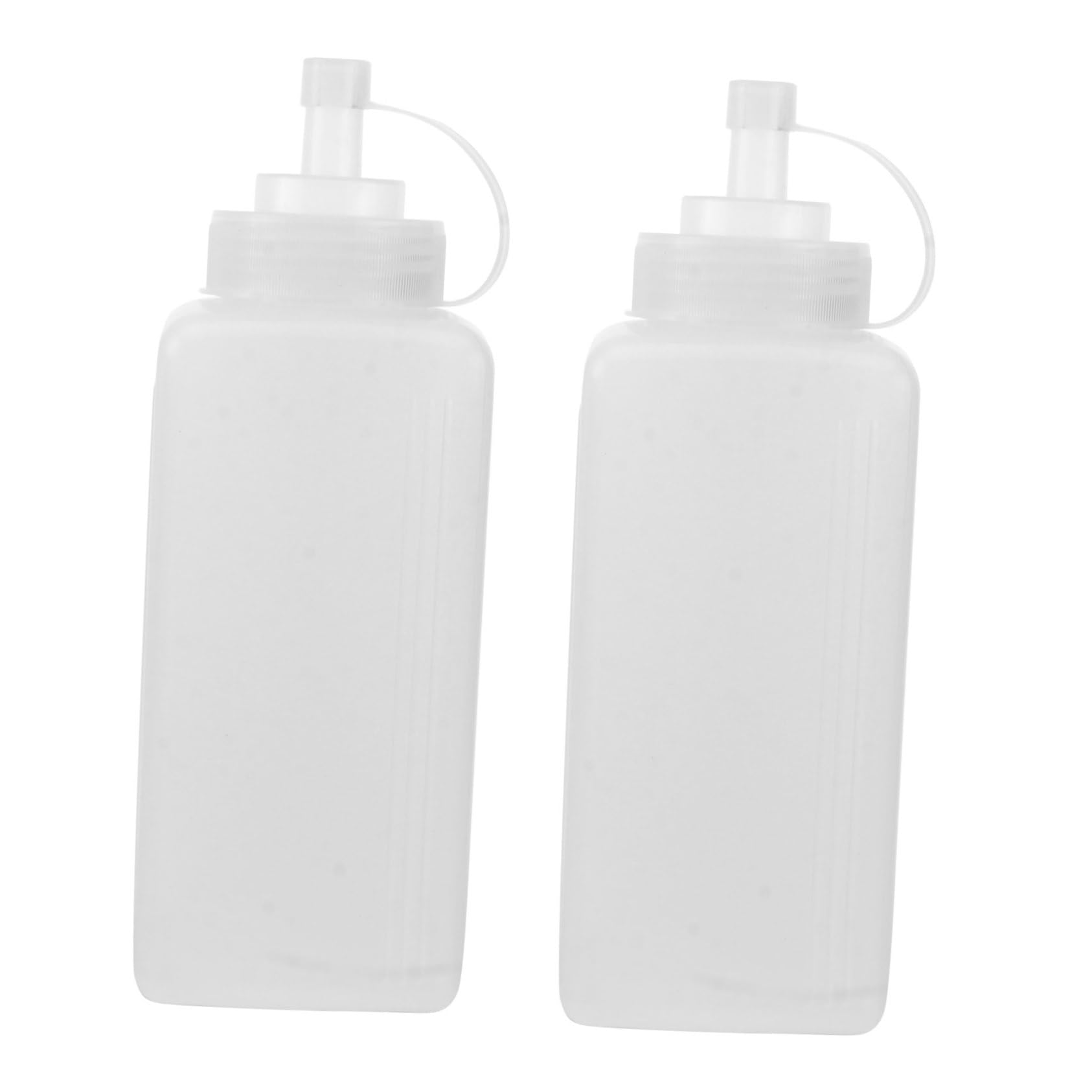SOLUSTRE 2Pcs Squeeze Bottles for Condiments Salad Dressing Jam Dispensers Pe Material Versatile Sauce Containers for Home Cooking and Storage