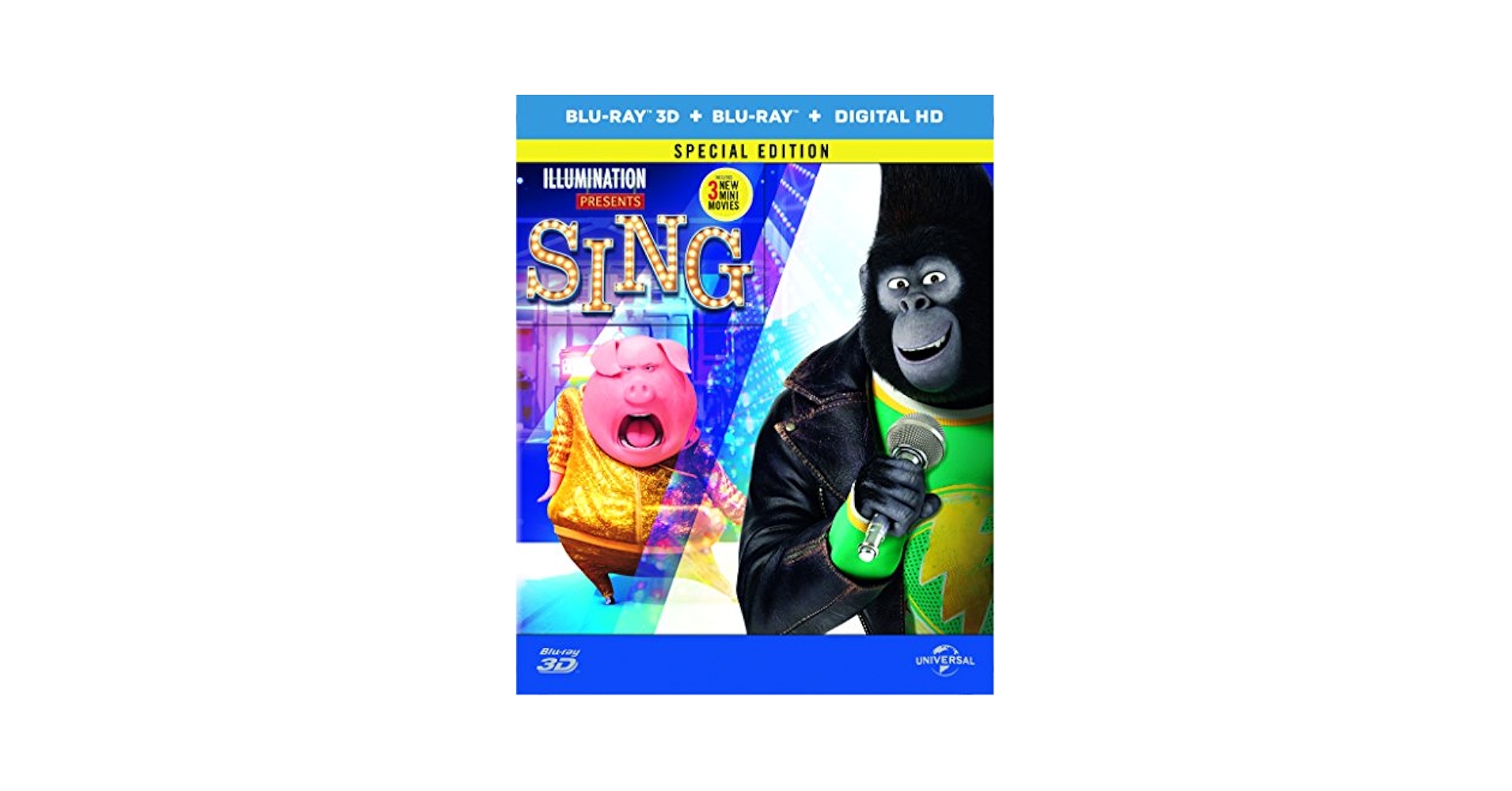 Amazon.com: SING [BLU-RAY 3D + BLU-RAY + DIGITAL HD] [2017