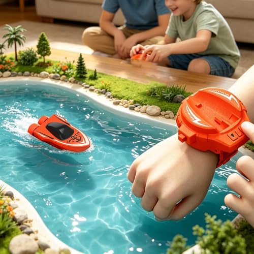 Mini bateau électrique 2.4Ghz rechargeable pour piscine et extérieur - 3