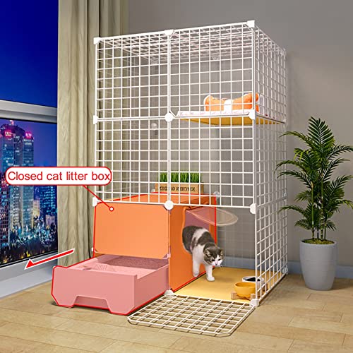 Cage pour chat solide contre les griffures et les fuites de chatons