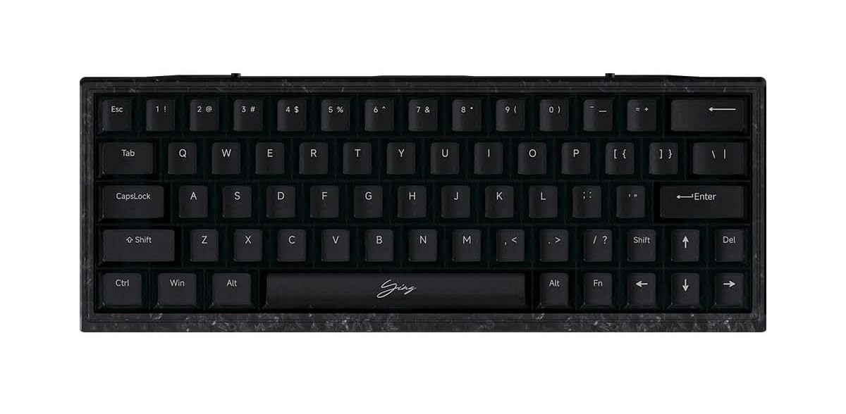 Amazon.com: MK x WLMOUSE Ying63 Forged Carbon Fiber HE 8K Keyboard