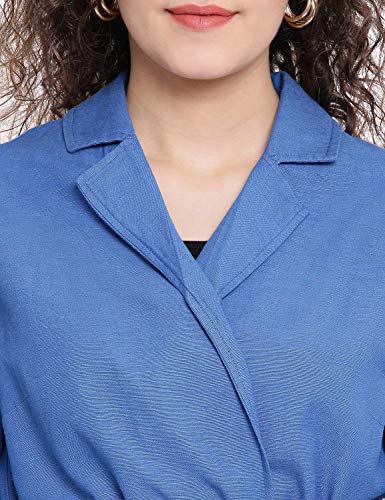 Image of oxolloxo Women's Polo Cotton Floral Blazer
