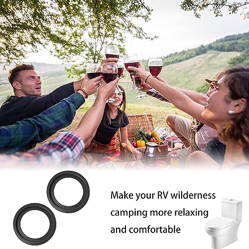 Image of 2Pcs RV Toilet Seal,Flush Ball Seal Gasket Replacement 385311658 Flush Seal for Dometic 300 310 320 Series Parts Solve The Leakage Problem