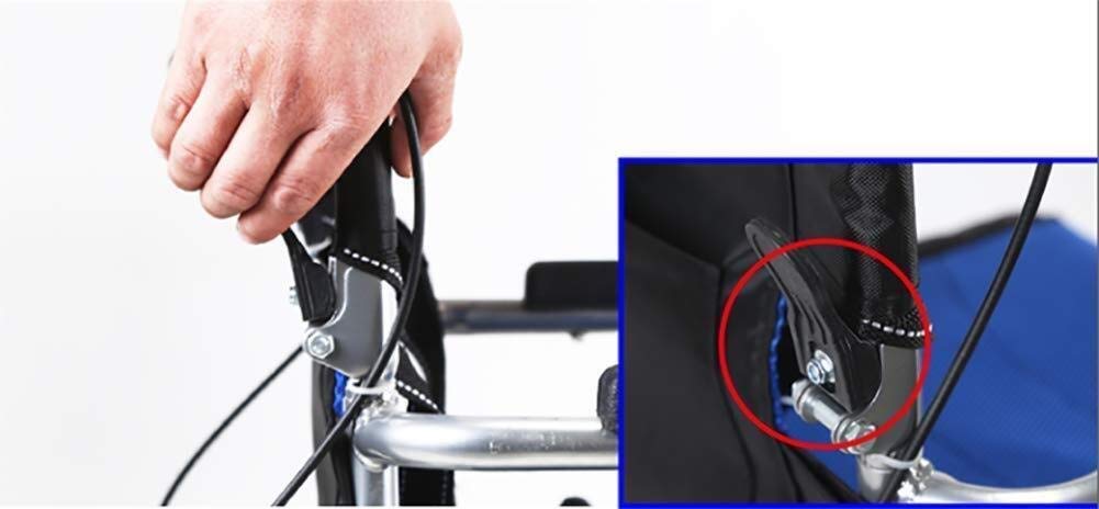 Silla de ruedas Scooter manual, plegable, ultraligero, carrito de viaje, silla de ruedas...