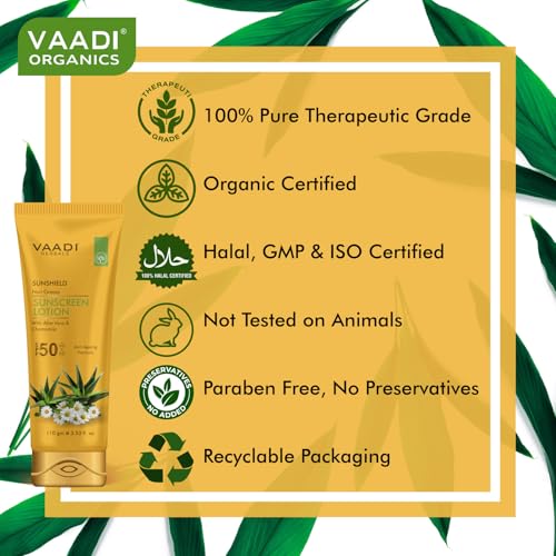 Vaadi Herbals Sunscreen Lotion SPF-50, 110g