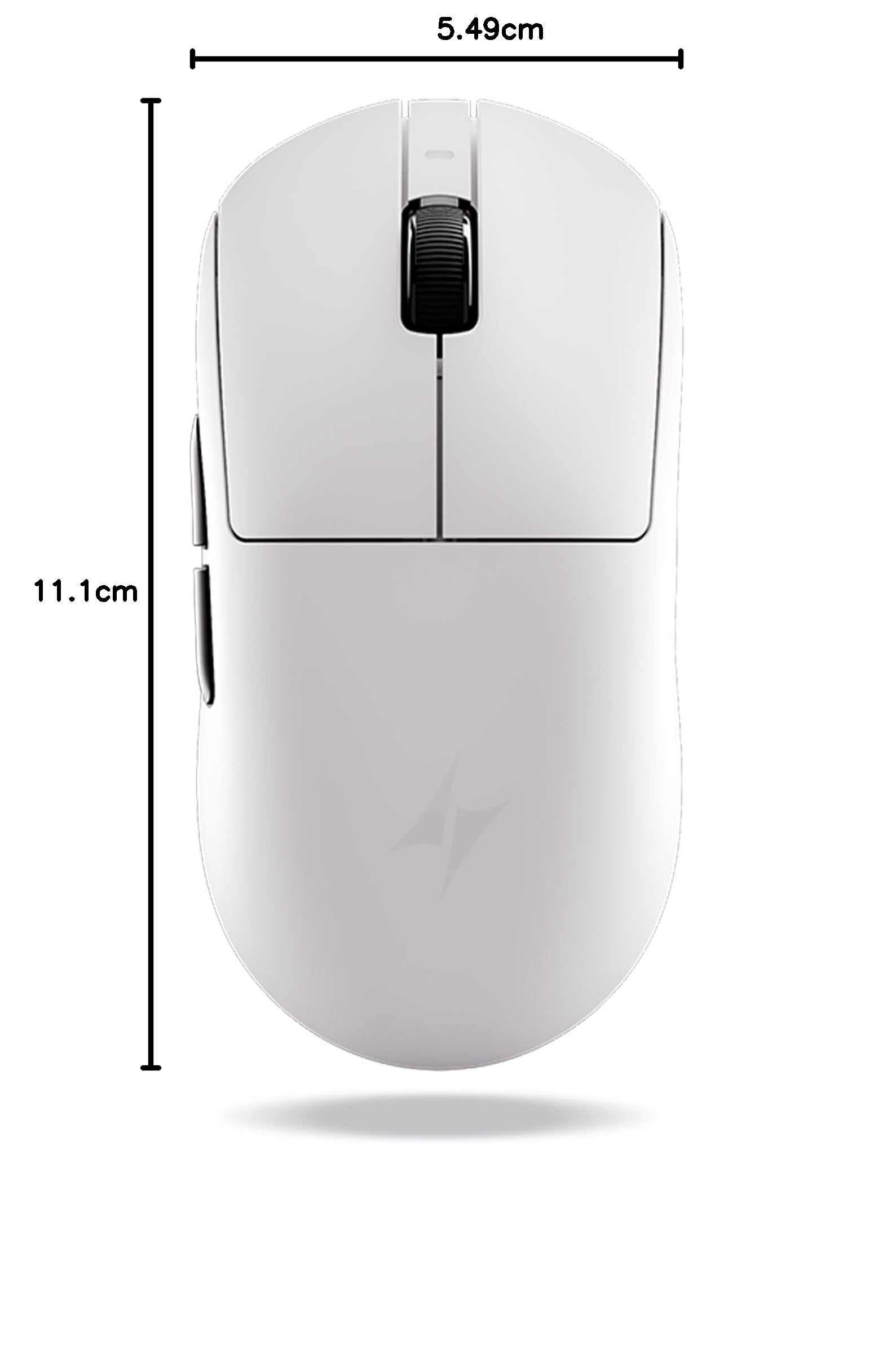 ATK Dragonfly A9 Series Souris de jeu sans fil, légère, 53–57 g, capteur PAW3950 Ultra / PAW3395, jusqu'à 42 000 DPI, polling 8K, revêtement glacé, connectivité trimode (A9 Plus, blanc)