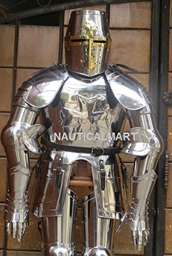 NauticalMart Knight Crusader Full Suit of Armor Wearable Body Armour