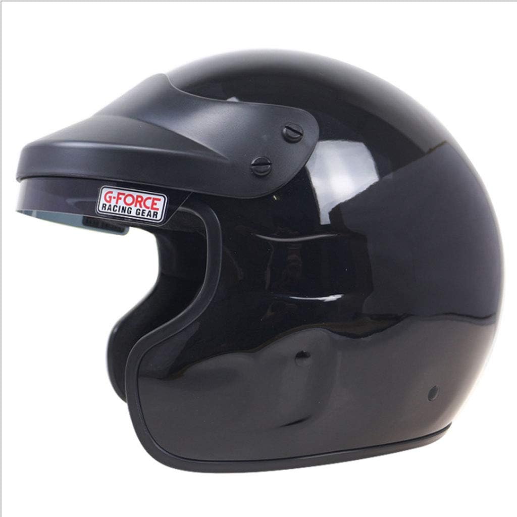 XRQ Casco per Auto da Corsa Professionale Casco da Rally Materiale FRP,  Casco da Kart, Casco da Competizione Rally, Adatto per Circonferenza della  Testa (55-64 cm),Nero,XXL : Amazon.it: Auto e Moto