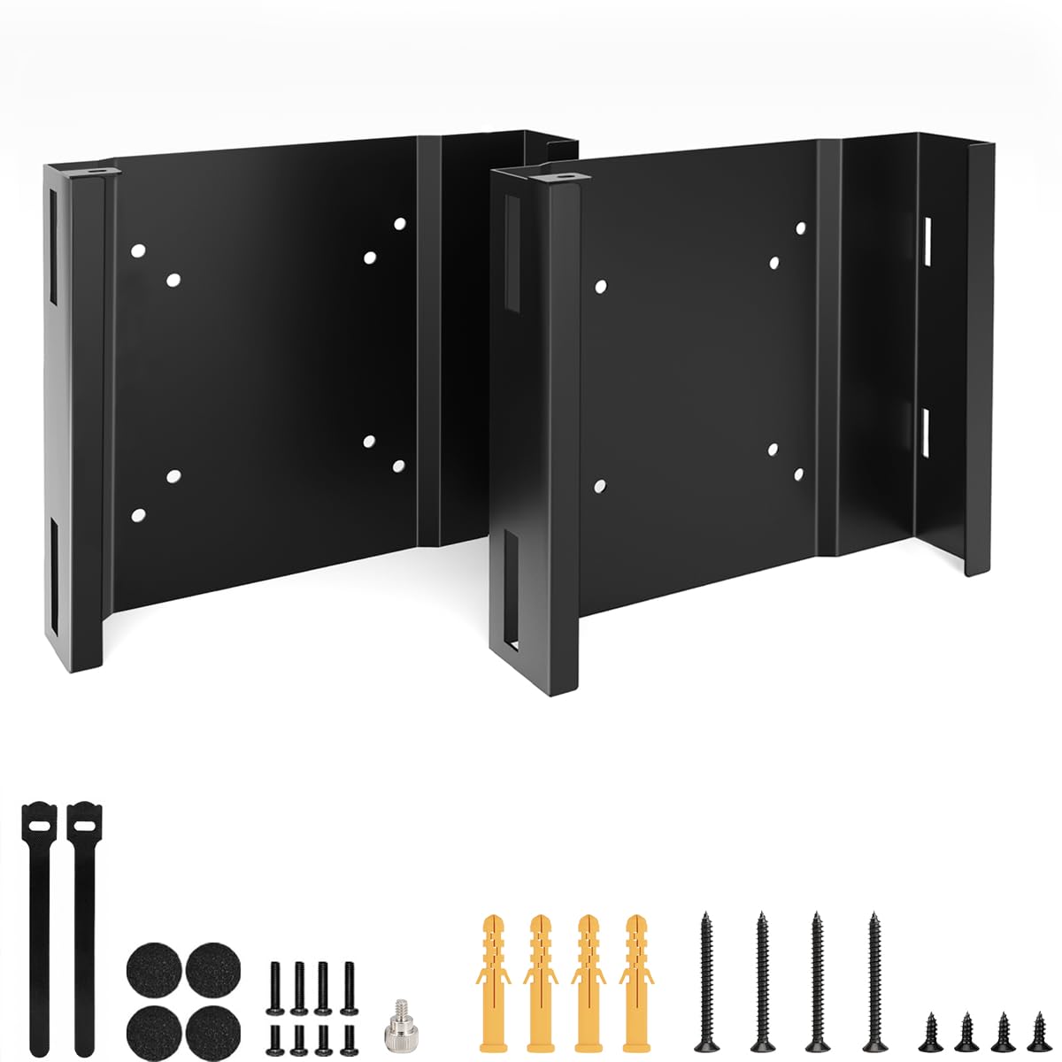 2-Packung Mini PC Halterung für Dell Optiplex Micro PC VESA Wand und Unter Schreibtisch Halterung für Dell Pro Micro QCM1250 MFF 3080 7050 7080 7020 5070 7060 9020 Mini PC Halter mit Kabelbindungen
