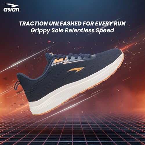 Image of ASIAN Raftaar-18 Sports Shoes for Men | Stylish Knit Mesh Shoes with Memory Foam | Responsive Sole Grip for Running, Gym, Training