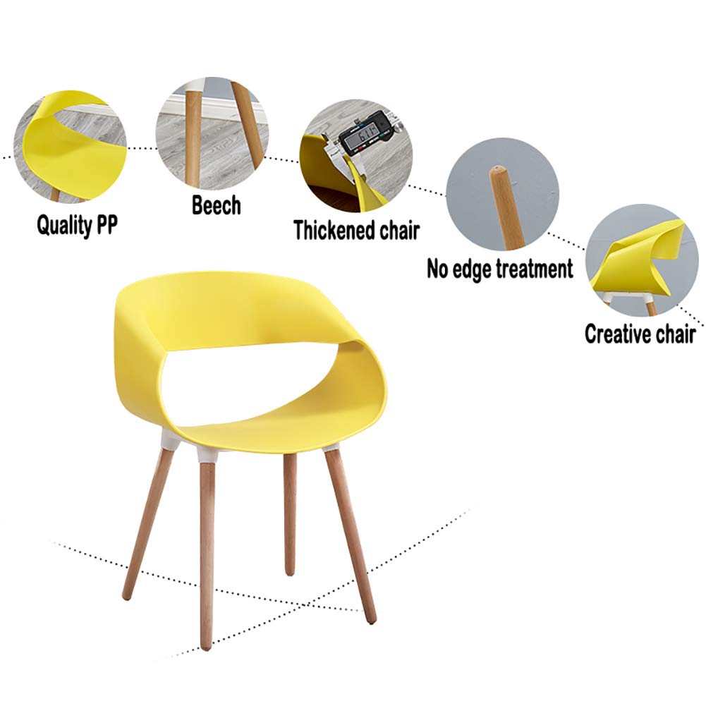 Amazon.com - Modern Minimalist Dining Chair, Ergonomic Design
