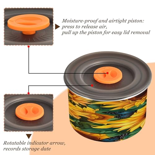 Contenedor de almacenamiento hermético para café Qilmy 17oz miniatura 4