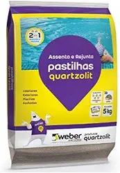 ARGAMASSA ASSENTA E REJUNTA PASTILHAS BRANCO QUARTZOLIT - 5KG
