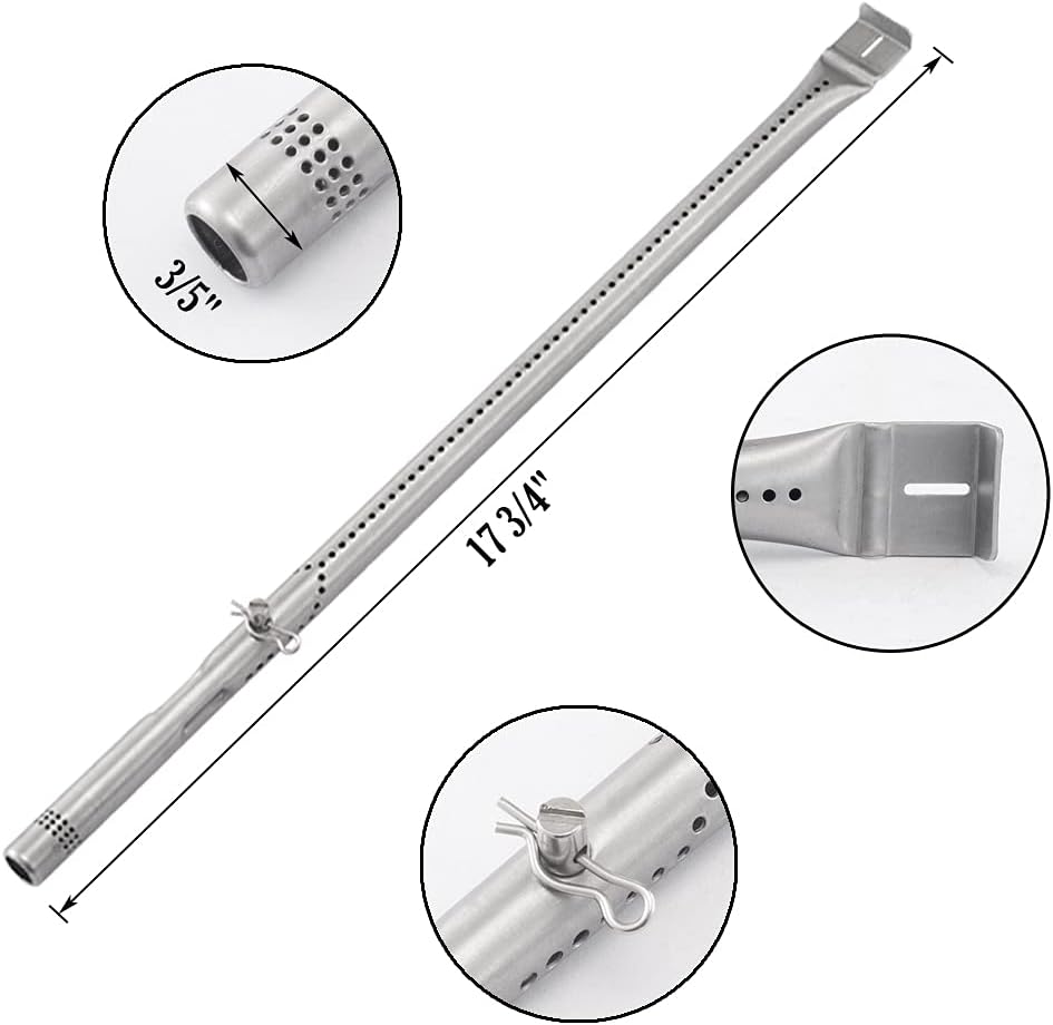 YIHAM KZ923 Grill Replacement Parts for Charbroil Performance 5 Burner 463347518 463347519 463275517 463243518 463243519, 6 Burner 463373019 463244819 Heat Shield + Burner Tube + Carry Over : Patio, Lawn & Garden