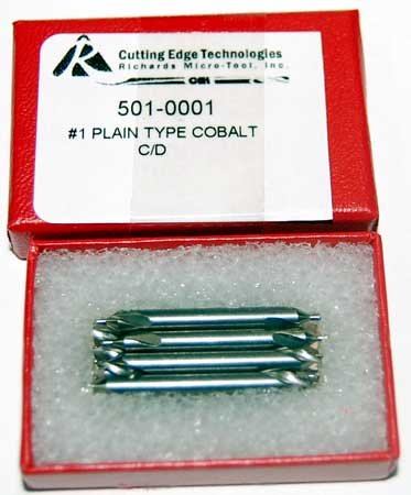12 Pc. Richard #1 (3/64" Drill Dia) M42-8% Cobalt Combined Drill & Countersinks