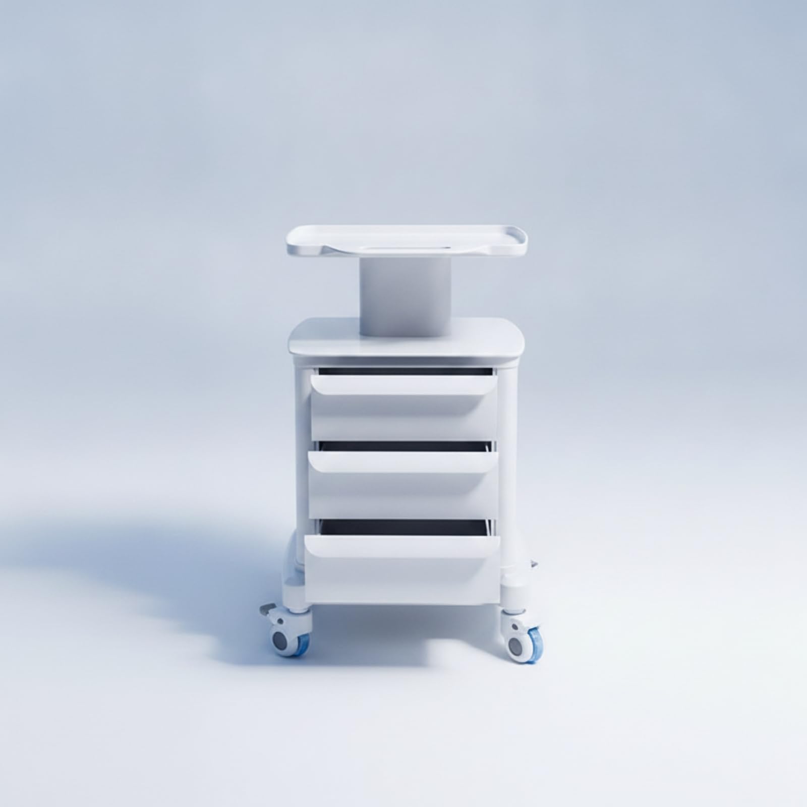 Amagogo Carrello Estetico Professionale Carrello Salone Cassettiera Carrello Porta Attrezzi Carrello da Lavoro con 3 Cassetti Aperto in E Metallo con Ruote