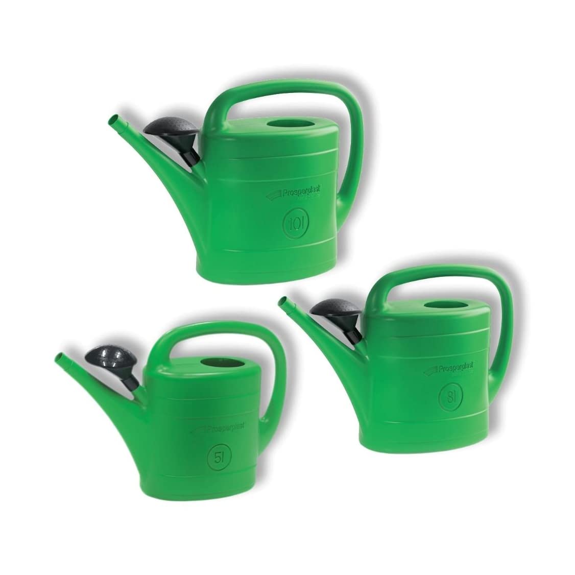 Lightweight Plastic Watering Can 5L / 8L / 10L - Garden Plants Indoor Outdoor - Ergonomic Handle Removable Strainer (8 L)