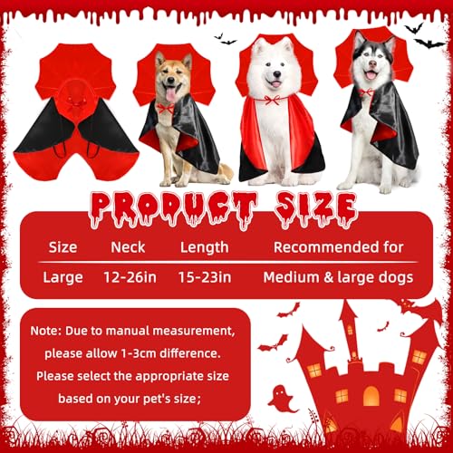 Disfraz Vampiro para Perro Halloween Talla Grande miniatura 2
