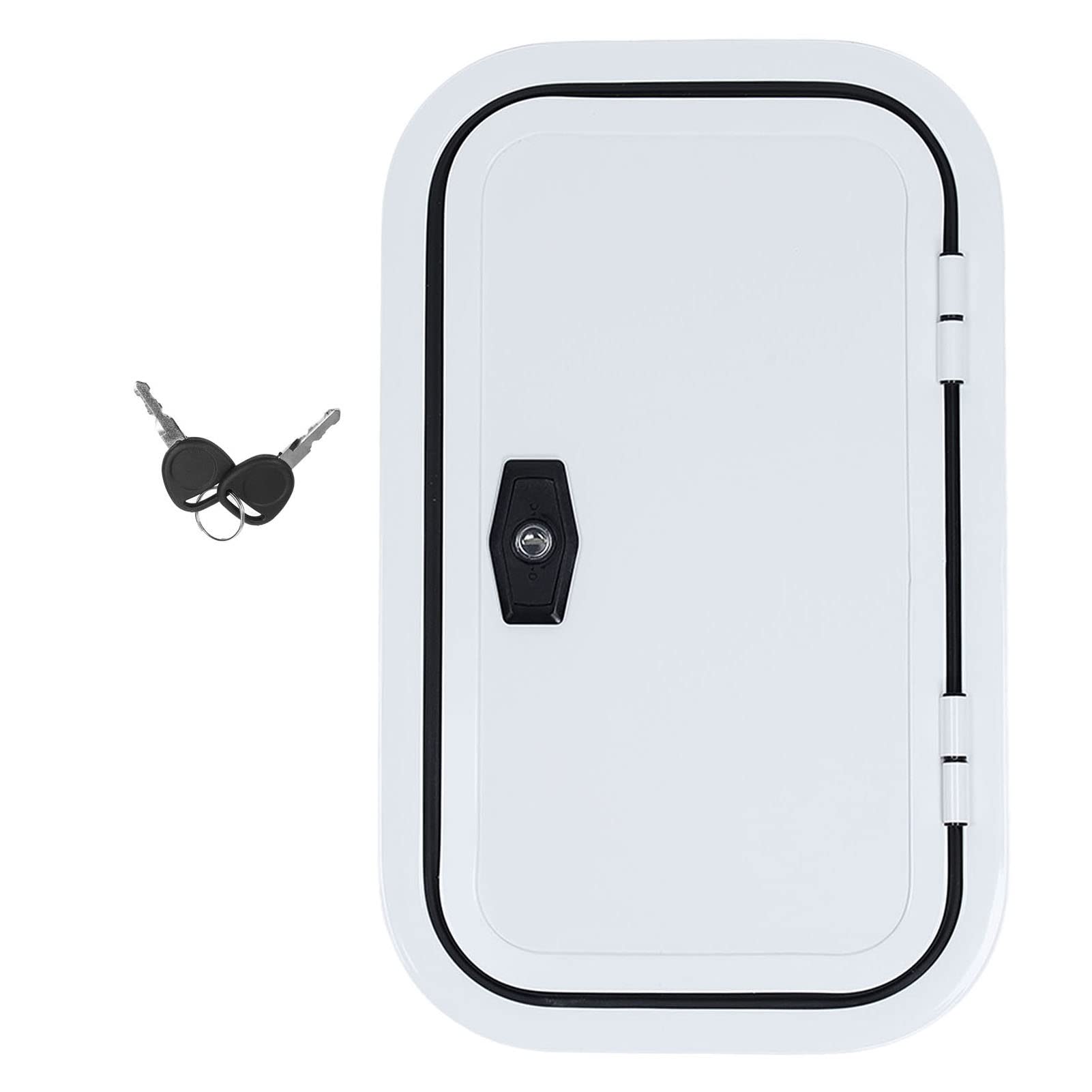 Sorandy RV Baggage Door - 20 W X 12 H RV Compartment Door, Aluminum Rounded Corner UV Access Storage Door for Trailer (Sorandycazuq0mrv5)