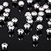 925 Sterling Silver Beads for Jewelry Making 1000pcs Silver Loose Beads Smooth Round for Stackable Bracelet Jewelry Craft Making
