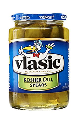 Vlasic kosher Dill Spears 710 ml (Paquete de 12)