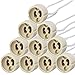PACK Portalámparas casquillos GU10 para bombillas halogenas hasta 100W y bombilla led,...