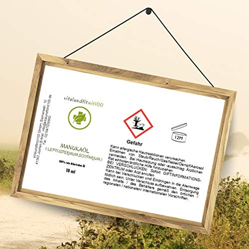 Manukaöl 10 ml – Leptospermum Scoparium – 100% naturreines ätherisches Öl
