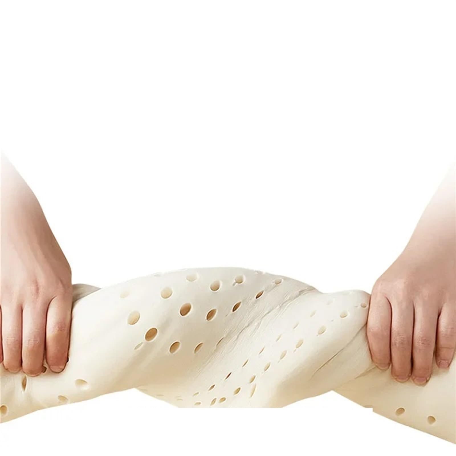 Almohada De Espuma Con Memoria Almohada de espuma viscoelástica, almohada ondulada fina y suave de látex for ayudar a dormir a los adultos, almohada larga y baja ultrafina for proteger la columna cerv