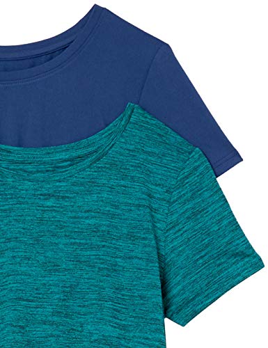 Image of Amazon Essentials Women's Active Quick Dry Tech Stretch Short-Sleeve Crewneck T-Shirt, Multipacks