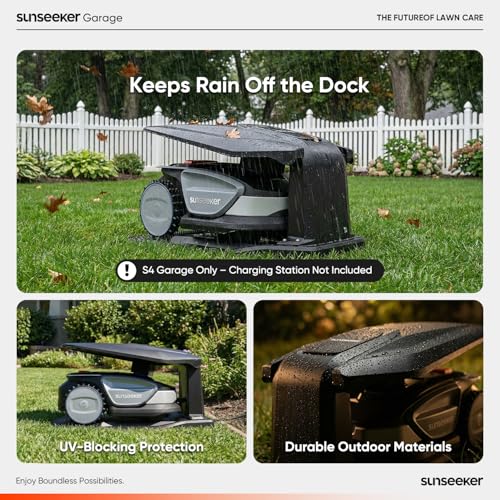 Image of Sunseeker Garage for S4 Robot Lawn Mower - UV-Proof, All-Season Protection, PP + PA6+GF30 Durable Build